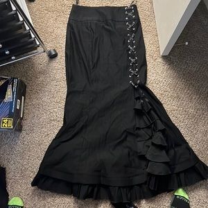 Corset fishtails maxi skirt